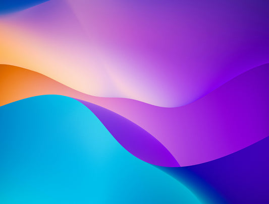 Stretched Canvas: blue orange and yellow wallpaper – Milad Fakurian (Unsplash)