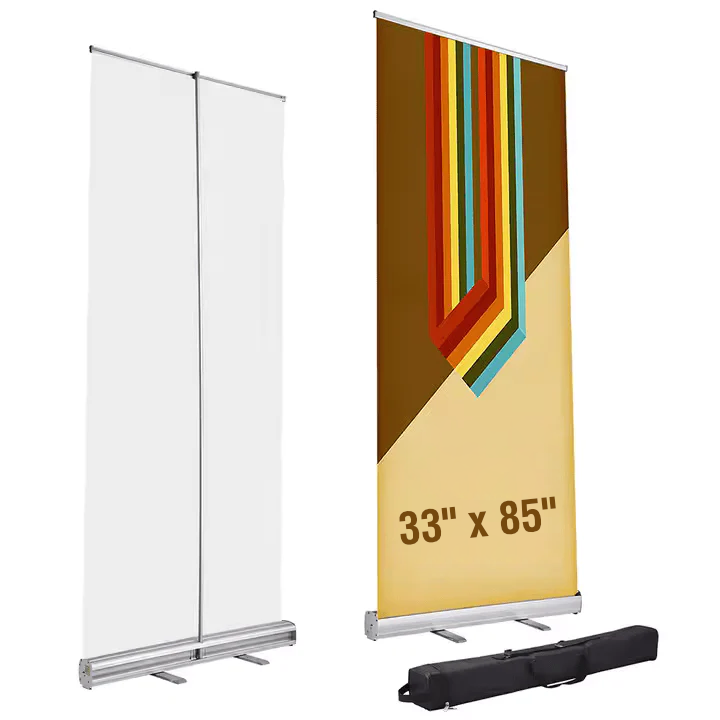 Roll-Up Banner Stand (33" x 85") with Printing